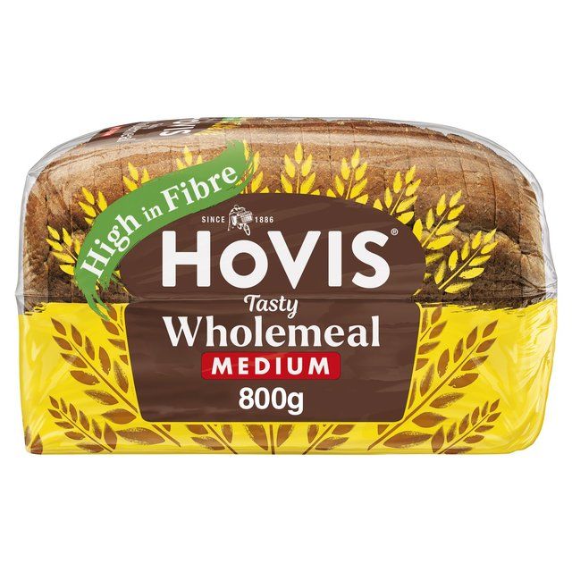 Hovis Tasty Wholemeal Medium Sliced Bread   800g