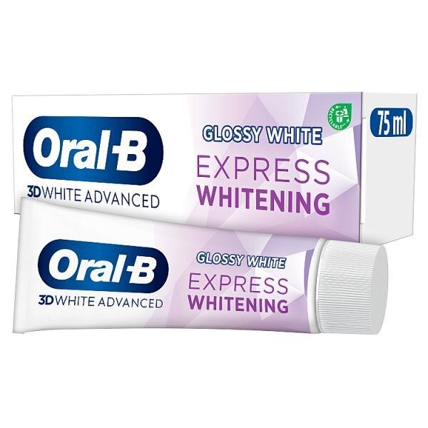 Oral-B 3D White Express Whitening Glossy White Toothpaste GOODS Superdrug   