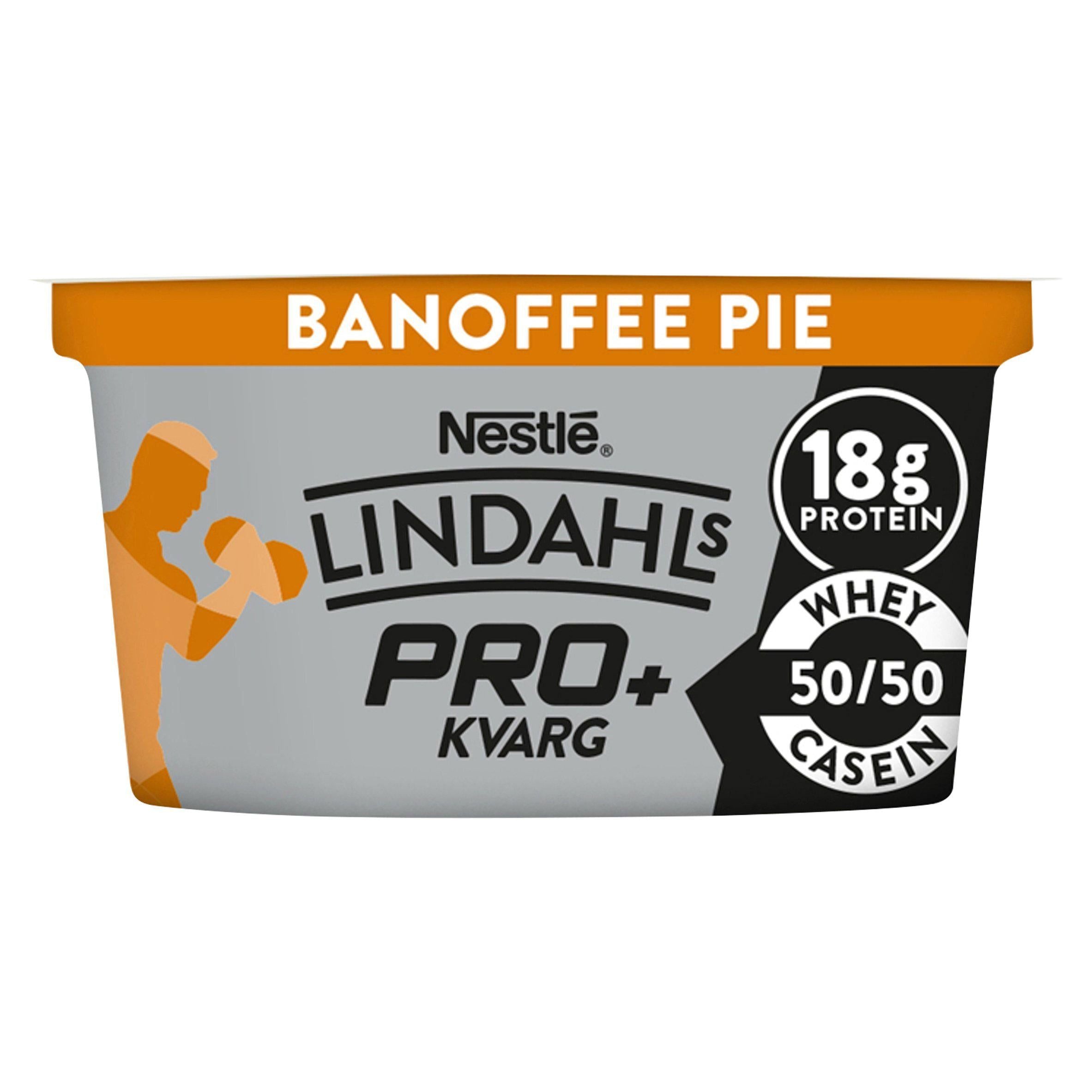 Lindahls Pro+ Kvarg Banoffee Pie Protein Yogurt 150g GOODS Sainsburys   