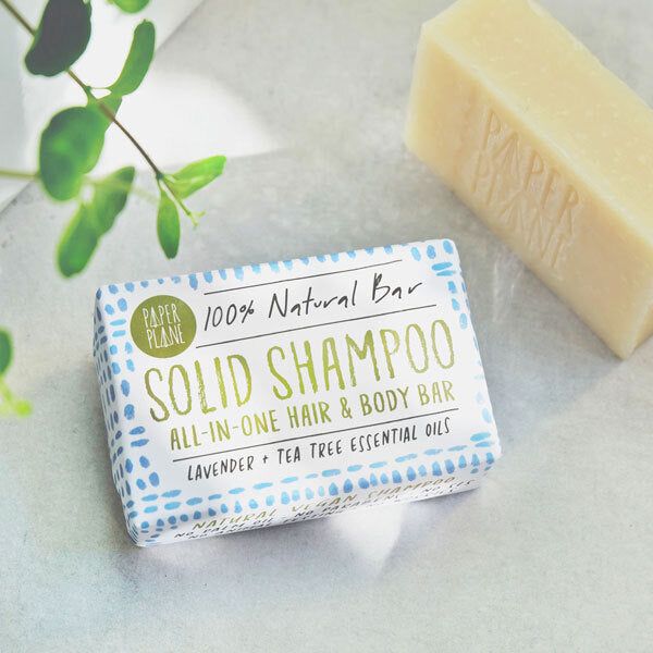 Paper Plane Solid Shampoo Bar Lavender and Tea Tree 95g GOODS Superdrug   