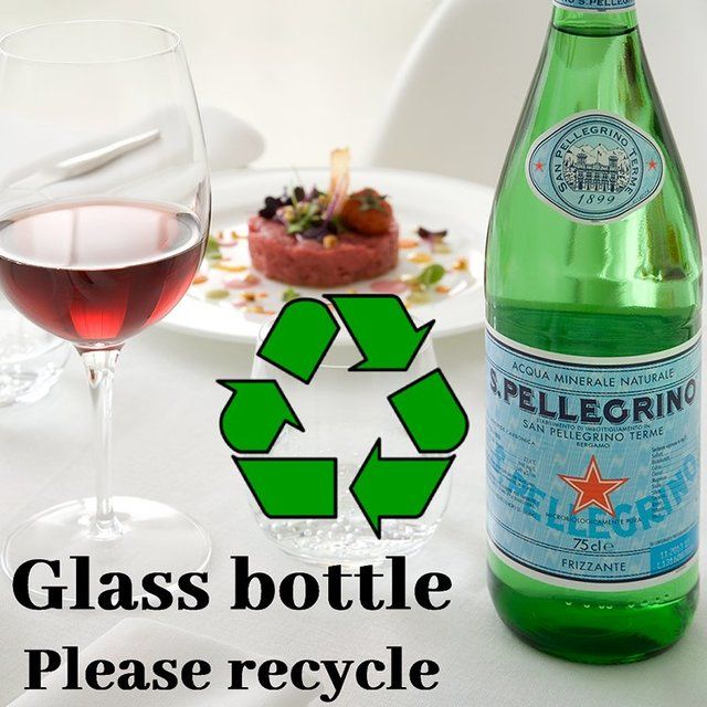 San Pellegrino Sparkling Natural Mineral Water Glass   750ml