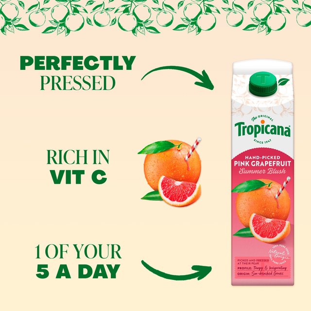 Tropicana Sensations Pink Grapefruit Fruit Juice   850ml