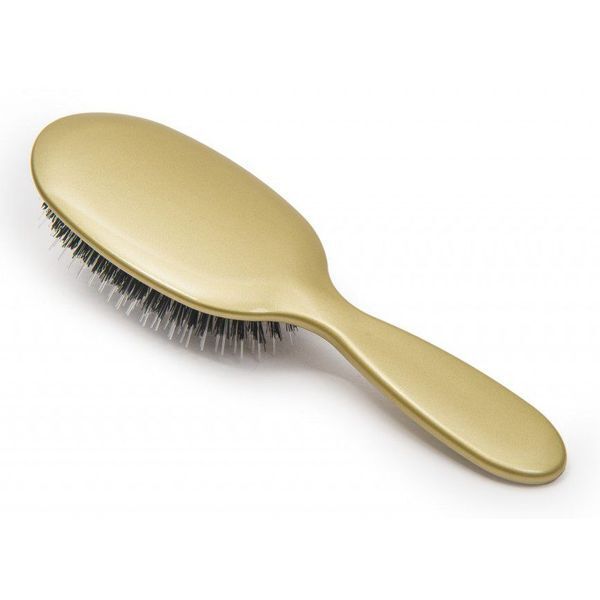 Rock & Ruddle Gold Large Synthetic Bristle Hairbrush