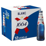 1664 Blanc Premium Lager Beer Bottles   12 x 330ml