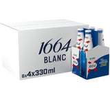 1664 Blanc Premium Lager Beer Bottles   4 x 330ml