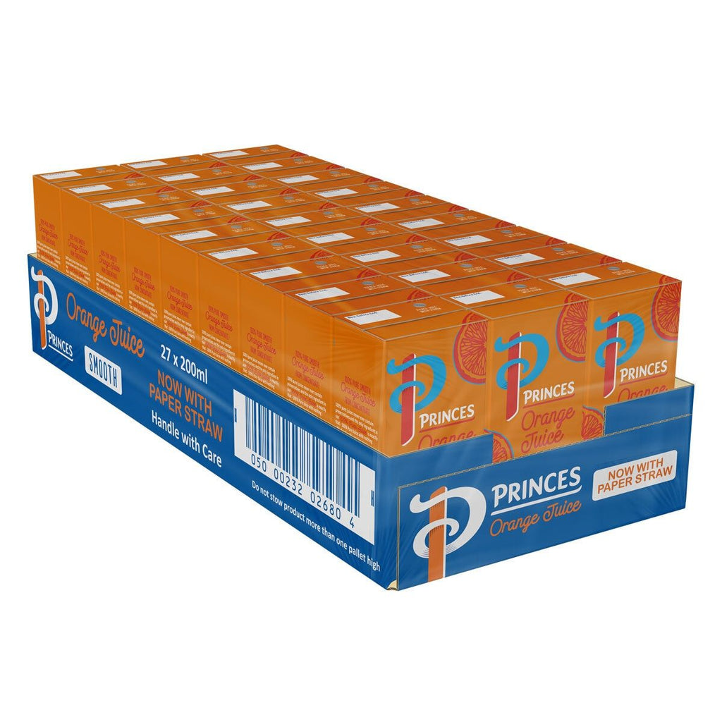 Princes Orange Juice, 27 x 200ml