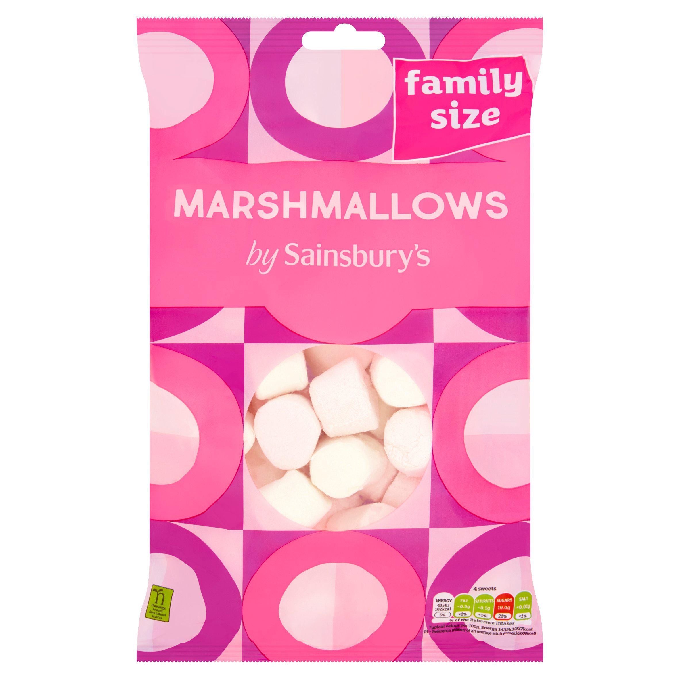 Sainsbury's Marshmallows 400g sweets Sainsburys   