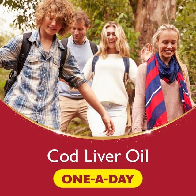 Seven Seas Cod Liver Oil One A Day Omega-3 Fish Oil & Vitamin D Caps   60 per pack GOODS M&S   