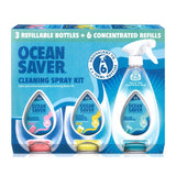 Oceansaver Cleaning Spray Kit 3 Bottles  6 Concentrated Refills