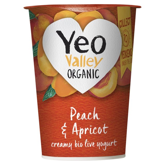 Yeo Valley Organic Peach & Apricot Yoghurt   450g