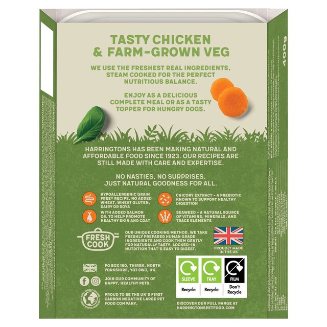 Harringtons Grain Free Chicken & Potato with Vegetables   400g - McGrocer