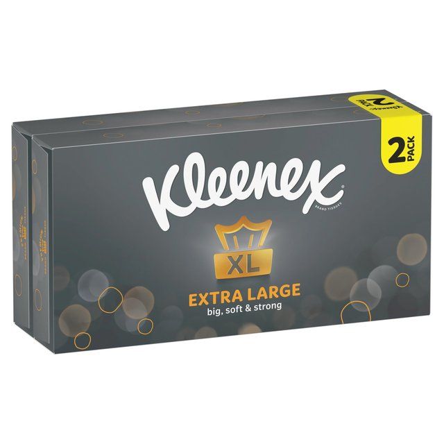 Kleenex Extra Large Facial Tissues - Twin Box   2 x 90 per pack