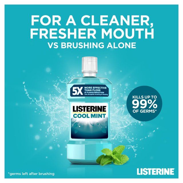 Listerine Antibacterial Mouthwash Coolmint   500ml GOODS M&S   