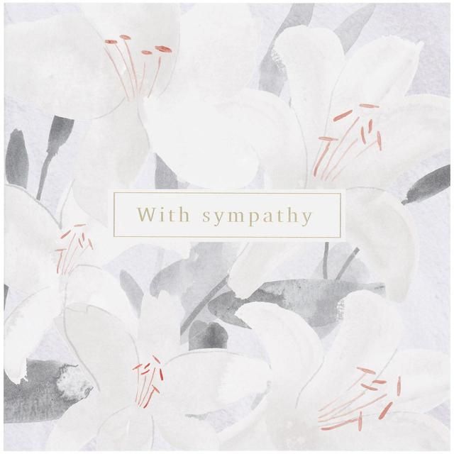 M&S Floral With Sympathy Card