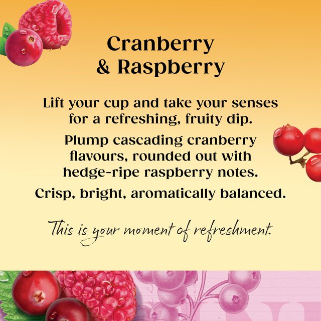 Twinings Cranberry & Raspberry Tea   20 per pack GOODS M&S   