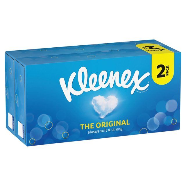 Kleenex The Original Facial Tissues - Twin Box   2 x 64 per pack