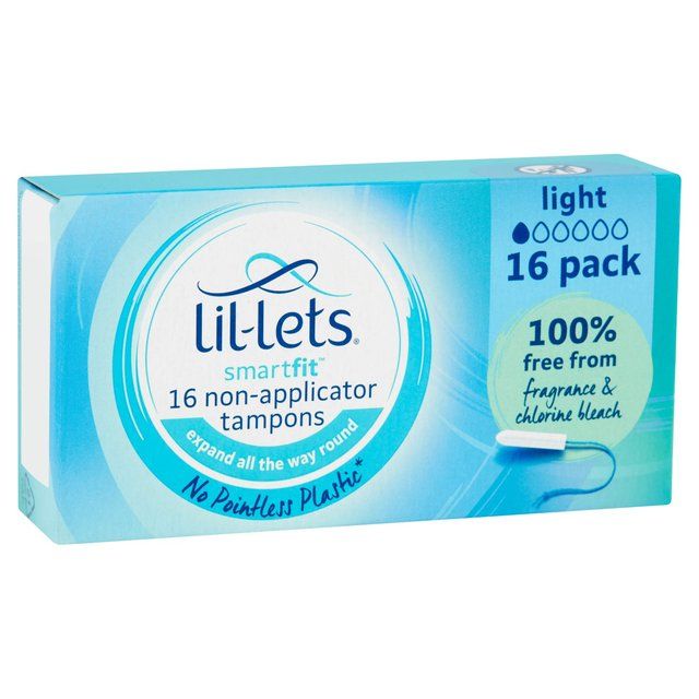 Lil-Lets SmartFit Non-Applicator Tampons Lite   16 per pack GOODS M&S   