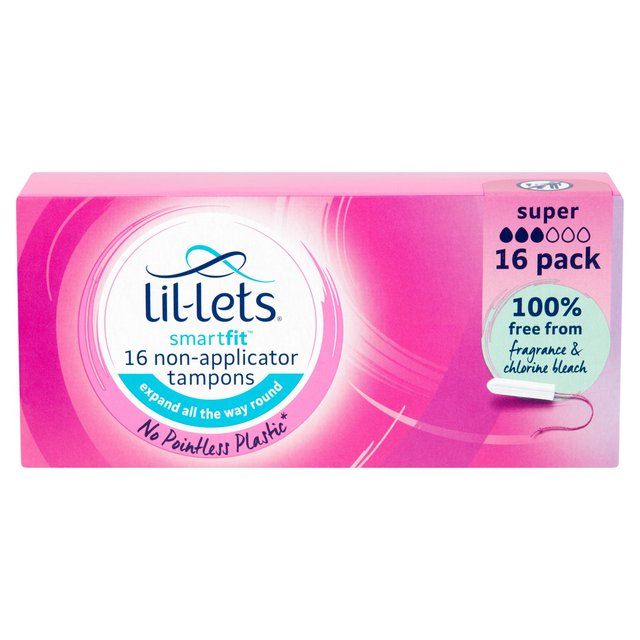 Lil-Lets Super Non-Applicator Tampons   16 per pack GOODS M&S   