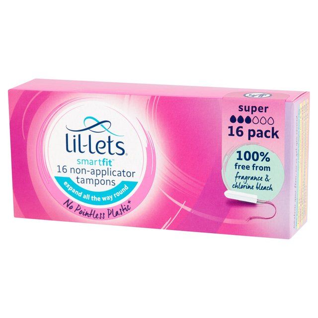 Lil-Lets Super Non-Applicator Tampons   16 per pack GOODS M&S   