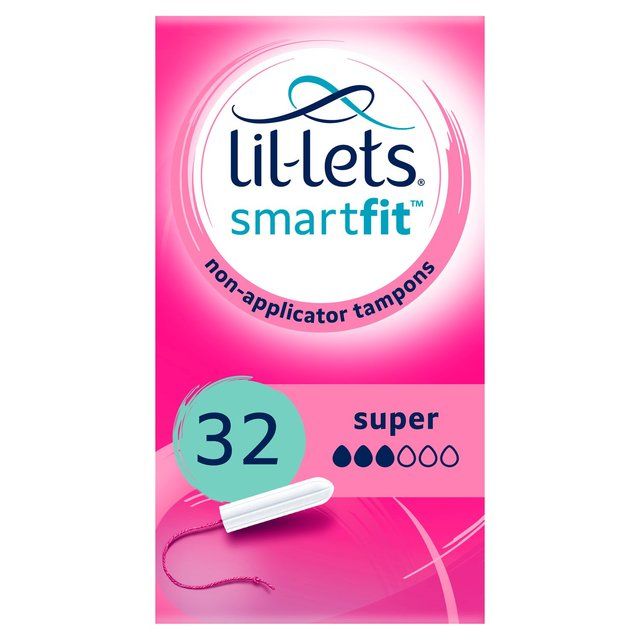 Lil-Lets Non-Applicator Tampons Super   32 per pack