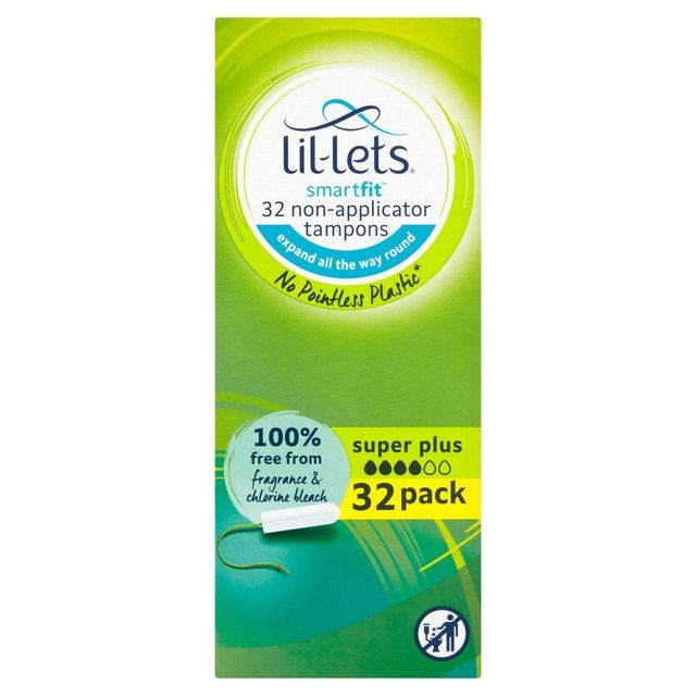 Lil-Lets Non-Applicator Tampons Super Plus   32 per pack