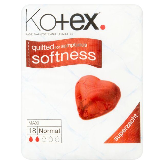 Kotex Maxi Pads Normal   18 per pack GOODS M&S   