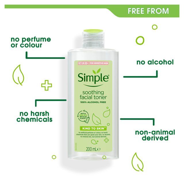 Simple Kind To Skin Soothing Facial Toner   200ml