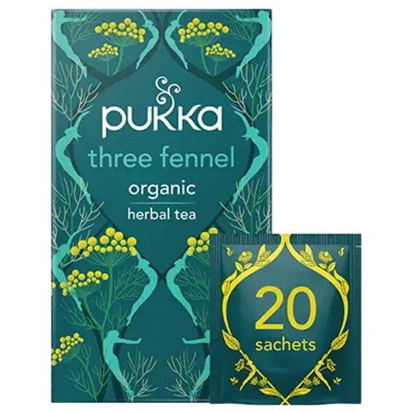 Pukka Herbs Organic Three Fennel Herbal Tea - 20 Teabags GOODS Superdrug   