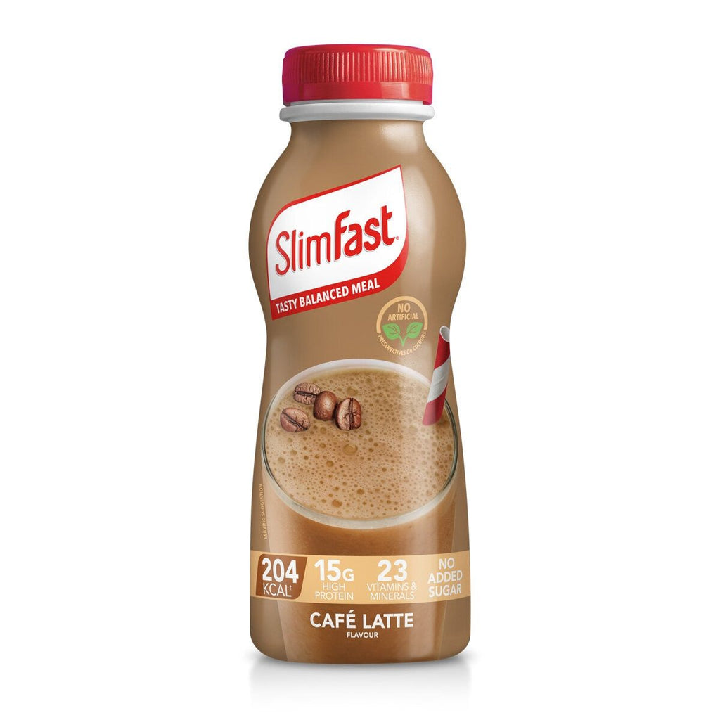 Slimfast Cafe Latte Shakes, 6 x 325ml