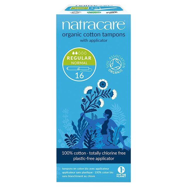 Natracare Organic Applicator Regular Tampons   16 per pack