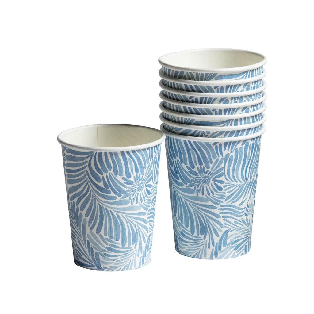 Sainsbury's Home Shoreline Blue Paper Cups 8pk