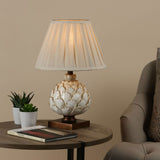 Layer Artichoke Cream Table Lamp with Pleated Shade GOODS Costco UK