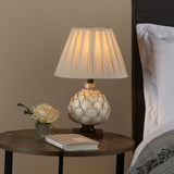 Layer Artichoke Cream Table Lamp with Pleated Shade