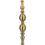 Madrid Antique Brass Floor Lamp with Faux Silk Shade GOODS Costco UK