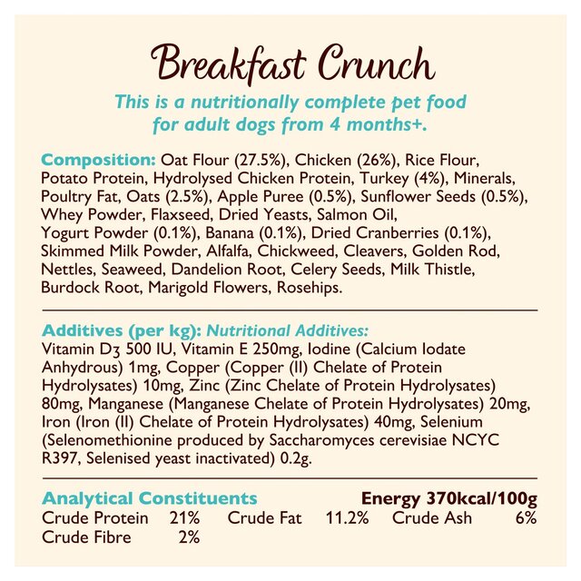 Lily's Kitchen Breakfast Crunch for Dogs   800g - McGrocer