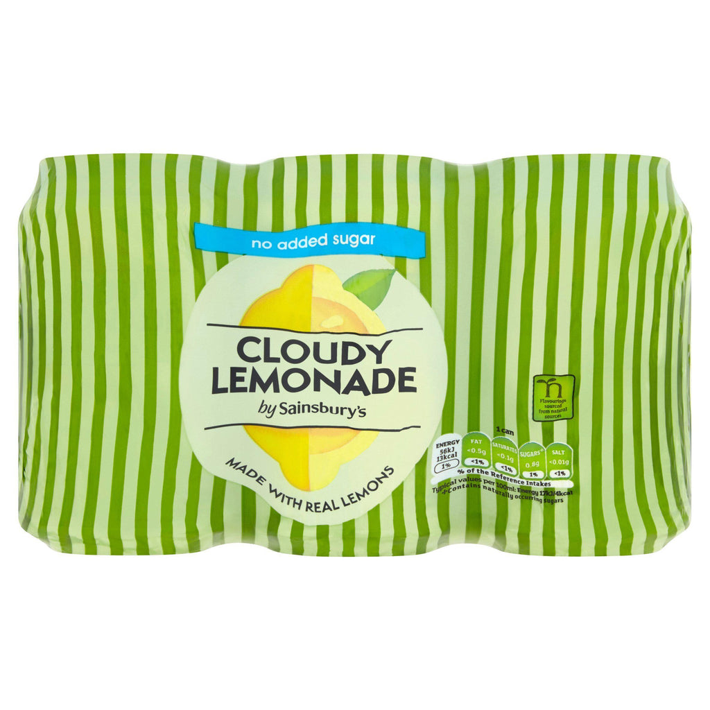 Sainsbury's Diet Cloudy Lemonade, 6x330ml