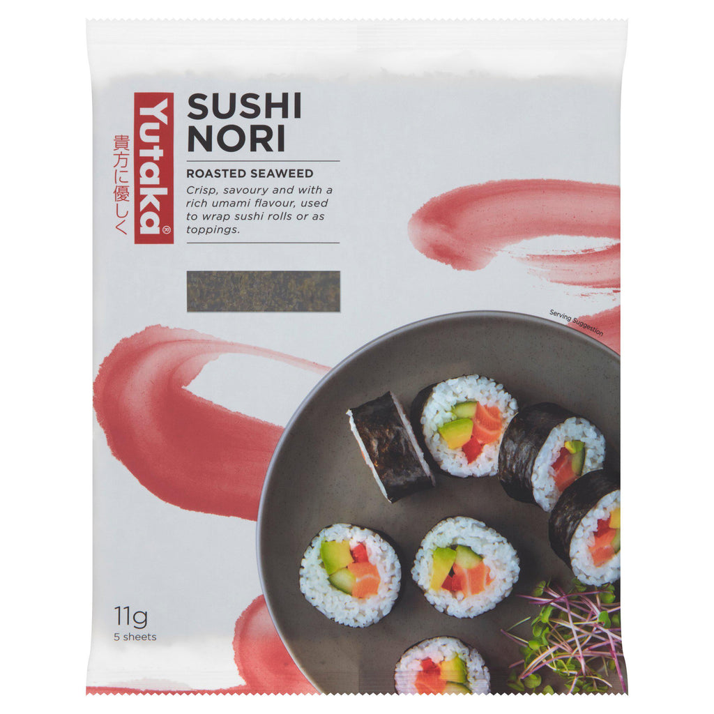 Yutaka Sushi Nori Roasted Seaweed Sheets x5 11g