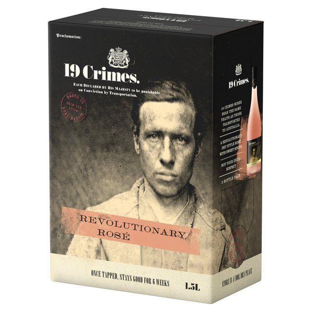 19 Crimes Rose Bag in Box   1.5L