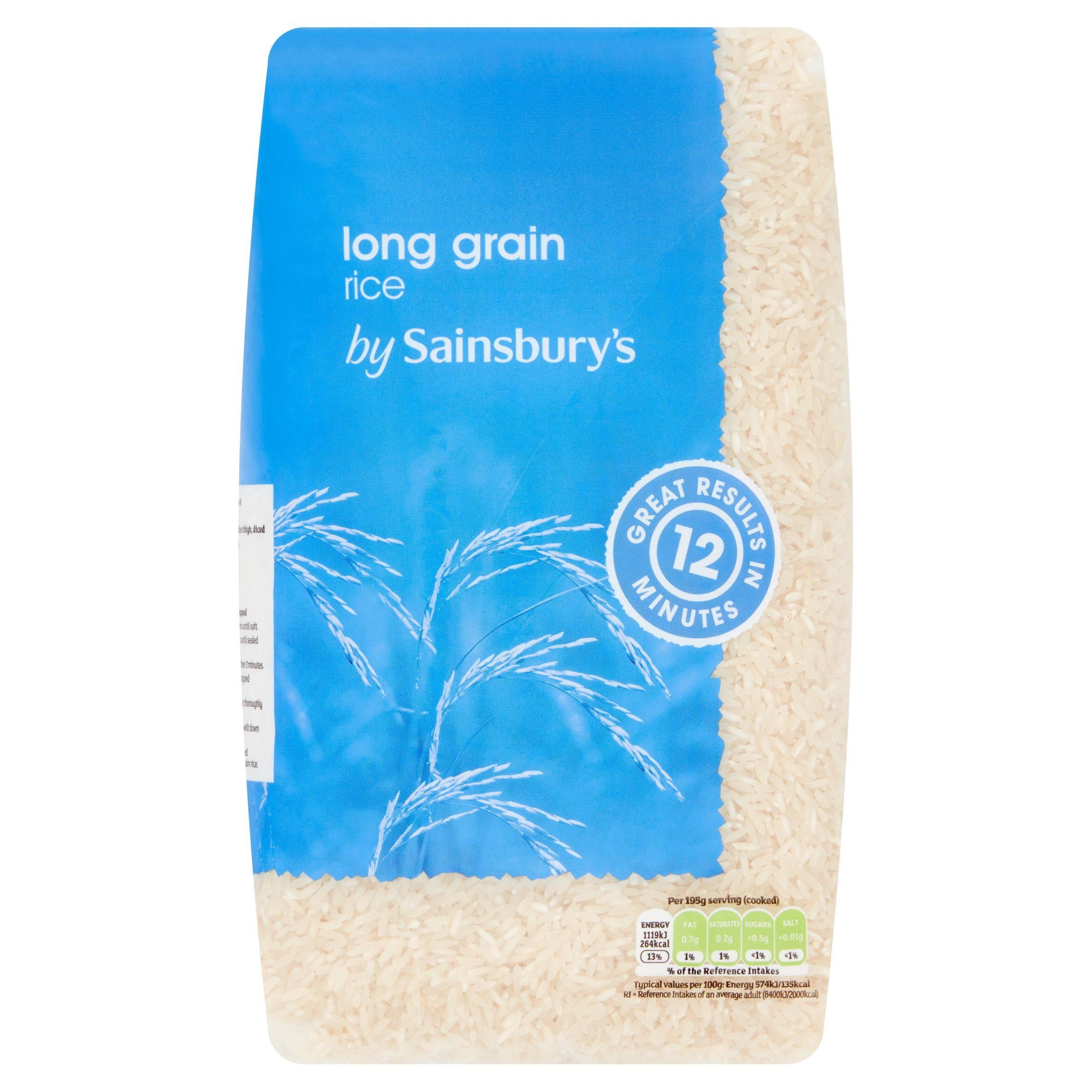 Sainsbury's Long Grain Rice 2kg rice Sainsburys   