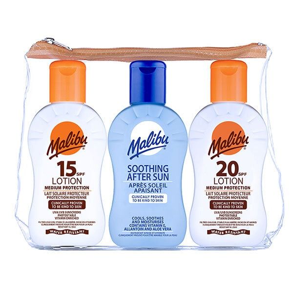 Malibu Travel Bag Lotions 100ml x 3