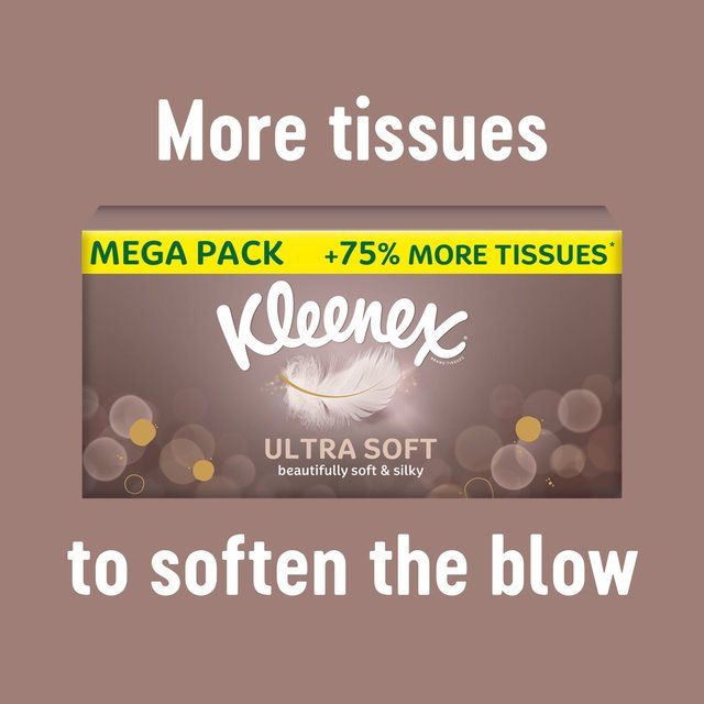 Kleenex Ultra Soft Facial Tissues - Twin Box   2 x 64 per pack GOODS M&S   