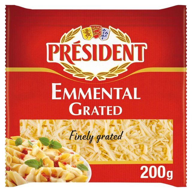 President Finely Grated Emmental Cheese   200g