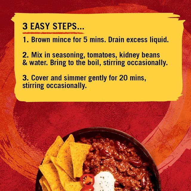 Schwartz Hot Chilli Con Carne Recipe Mix   41g GOODS M&S   