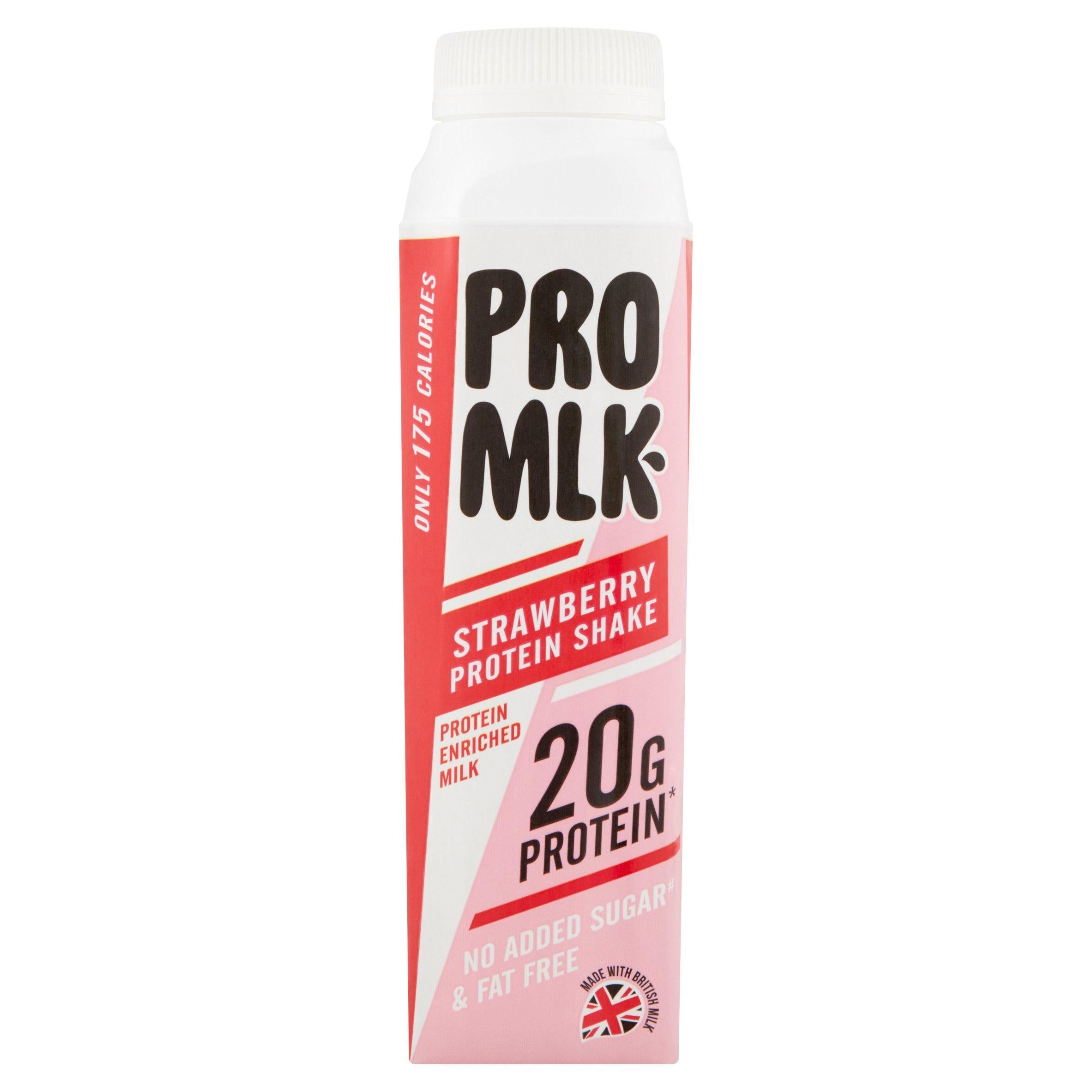 Pro Mlk Strawberry Protein Shake 330ml GOODS Sainsburys   