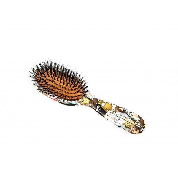 Rock & Ruddle Cats & Dogs Small Mix Bristle Hairbrush