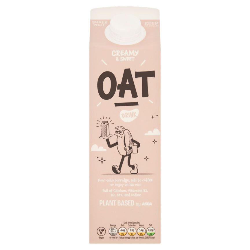 Plant Based by ASDA Oat Drink 1Litre