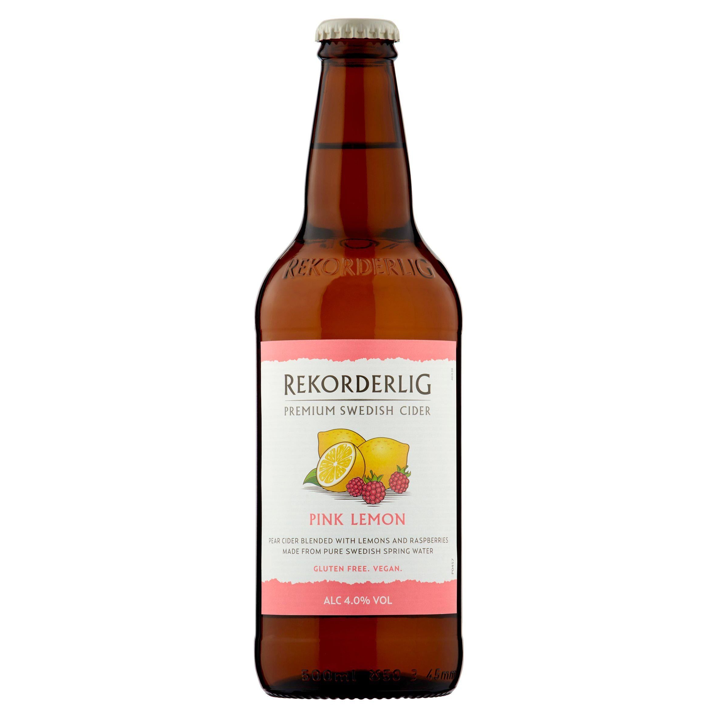 Rekorderlig Premium Swedish Cider Pink Lemon 500ml All spirits & liqueurs Sainsburys   