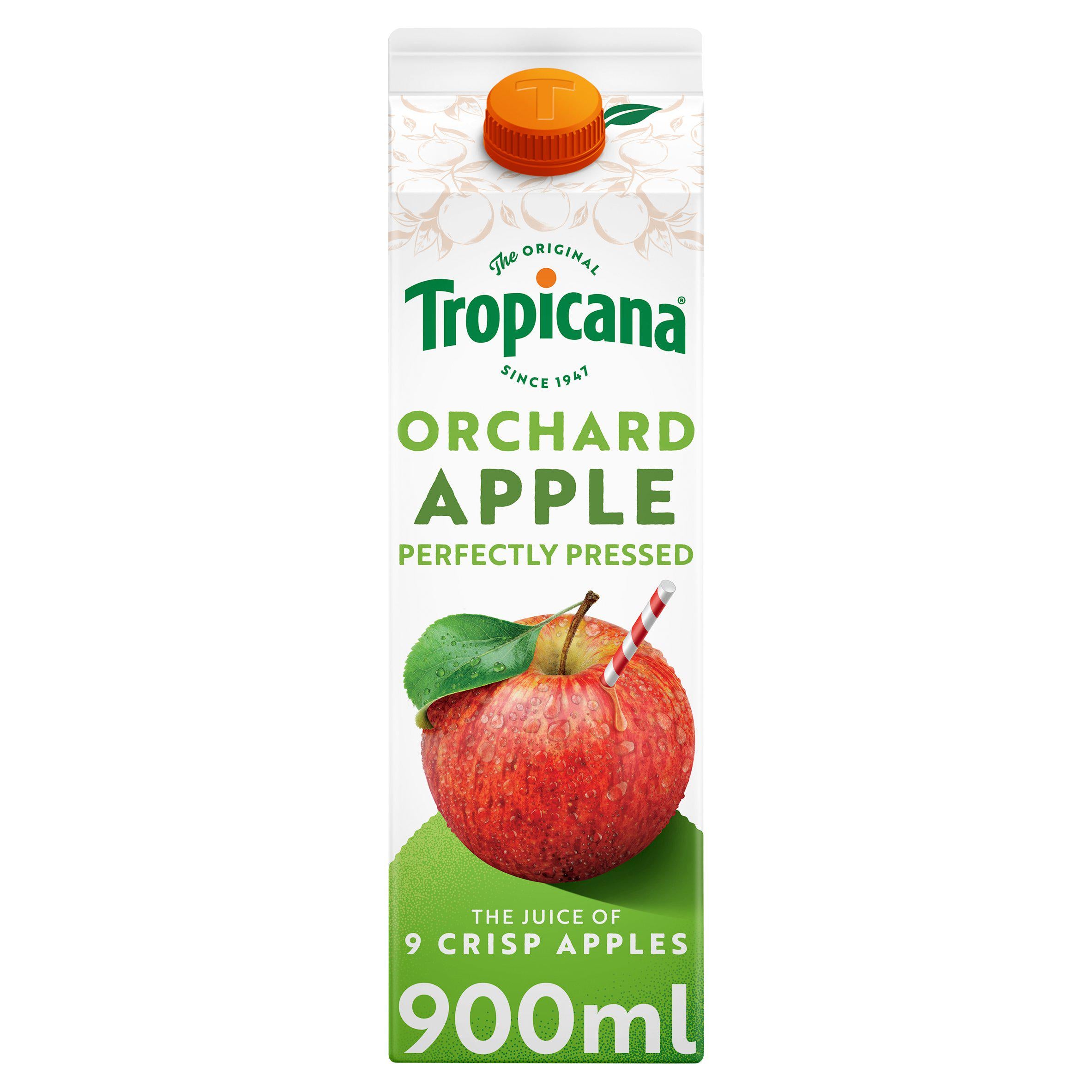 Tropicana Pressed Apple Fruit Juice 900ml All chilled juice Sainsburys   