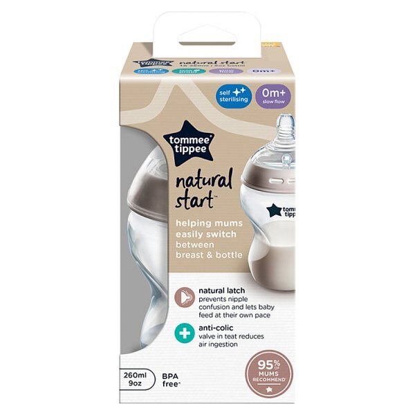 Tommee Tippee Closer To Nature Bottle, 1X 260Ml, Clear GOODS Superdrug   