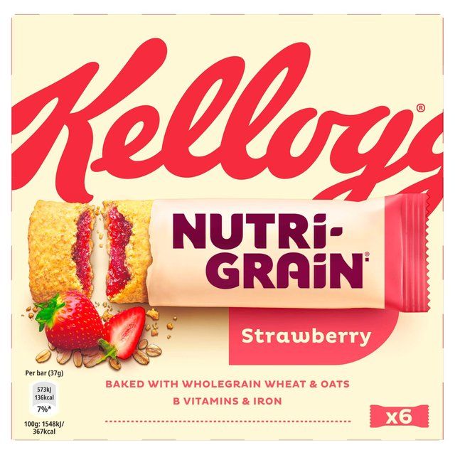 Kellogg's Nutrigrain Strawberry   6 per pack